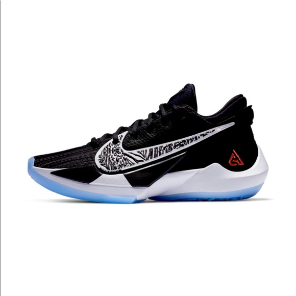 Nike Zoom Freak 2 Basketball Shoes, Men's, Black - Picture 1 of 5